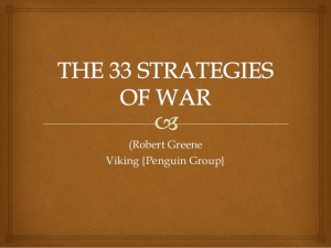 The 33 strategies of war final