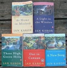 Mitford books by Jan Karon. Also Father Tim's book of favorite quotes ...