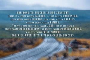 The road to success is not straight quote