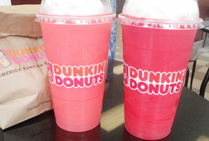 drinks pink dunkin donuts coolattas
