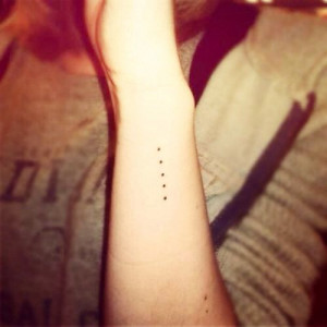 2pcs Small Dot tattoo- InknArt Temporary Tattoo - quote tattoo wrist ...