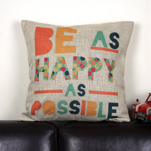 Decorative Cotton Linen Fabrics Cushion Case Pillow Case Throw Pillow ...