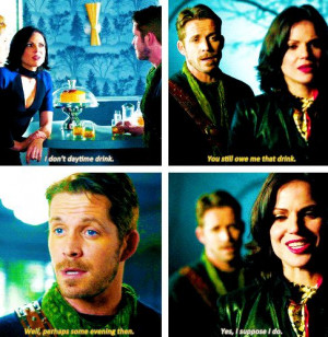 regina and robin hood. Once upon a time. Ahh!!! I love their chemistry ...