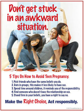 Teen Pregnancy Prevention Posters Don t get stuck in an awkward