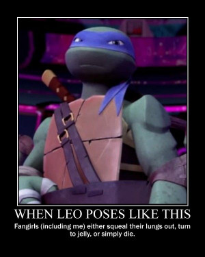 Tmnt Leo And Mikey Tmnt poster-leo's pose by