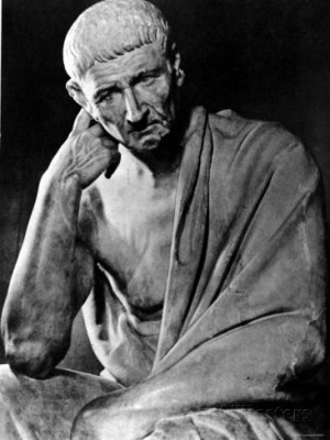 Statue of Greek Philosopher Aristotle Photographic Print