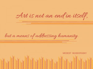 ... end in itself, but a means of addressing humanity.