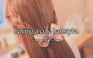 Bow & Long Hair & Ginger Hair & Quote