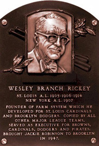 Branch Rickey by Justice George Nicholson
