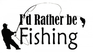 ... Sticker Decal Quote Vinyl Rather be Fishing Art Wall Quote Decal Vinyl