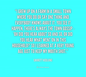Quotes About Small Town Gossip