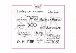 AmyR Stamps Heart-y Sayings Rubber Stamps