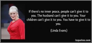 More Linda Evans Quotes