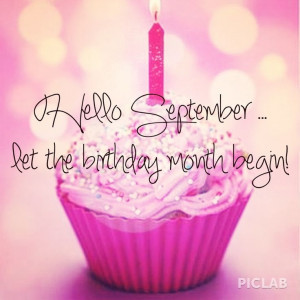 Hello Birthday Month September
