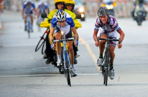 Tyler Hamilton (Rock Racing) and Blake Caldwell (Team Garmin-Chipotle ...