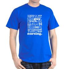 Nursing Life Quote Funny Dark T-Shirt for