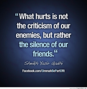 Quotes ~ What Hurts (Yasir Qadhi Quote) – Islamic Quotes | Prophet ...