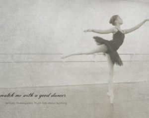 Photography-Black and white image- dance-ballerina-inspirational quote ...