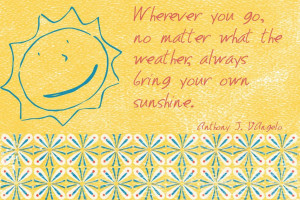 Bring your own sunshine
