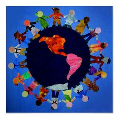 Peaceful Children around the World Posters from www.zazzle.com/...