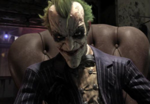 Joker relishing in the death and destruction he creates in Arkham City ...