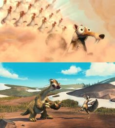 Scrat was so excited when he went to acorn heaven, but then Sid saved ...