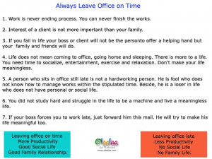 always leave office on time always leave office on time