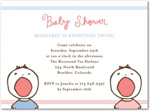 Cute Sayings For Baby Shower Invitations For Twins