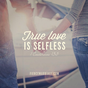 ... selfless love more? Please share, and there are no wrong answers