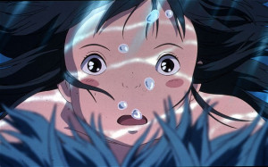 scene from the animated film Spirited Away by Japanese director ...