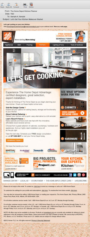 Advertising, Digital The Home Depot Kitchen Open Quote Series