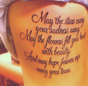 Sad Tattoo Quotes Sadness #tattoo #quote