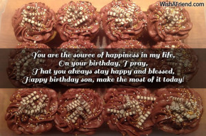 Happy Birthday Wishes Quotes For My Son ~ Birthday Wishes For Son