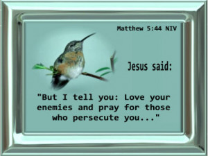 Love Your Enemies Bible Verse