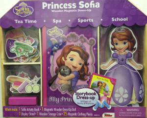 Disney Junior Princess Sofia Dress-Up Fun Wooden Magnetic Activity ...