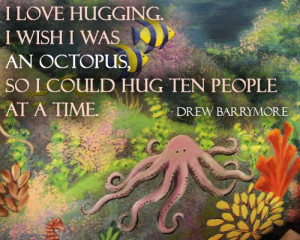 Hug Quote: I love hugging. I wish I was... Hug-(5)