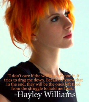 Picture Quote of the Day: Hayley Williams @yelyahwilliams