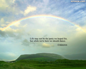 ... Love Gallery » Awesome Love Quotes About Life And The Rainbow Picture