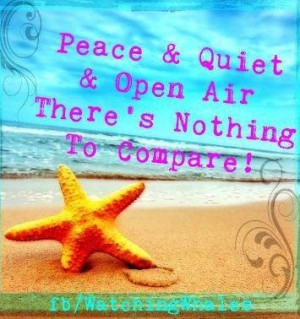 Peace and quiet quote via www.Facebook.com/WatchingWhales