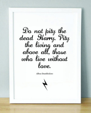 Harry Potter Dumbledore quote