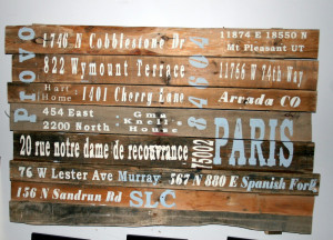 Subway Style Pallet Sign