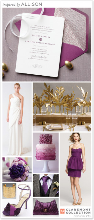 Purple And Gold Inspiration Board