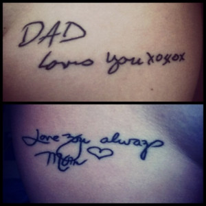 fuckyeahtattoos:I got these a couple months ago for my parents who ...
