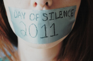 On the National Day of Silence hundreds of thousands of students ...