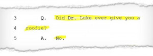 deposition from 2011 in which Kesha and Luke were both being ...