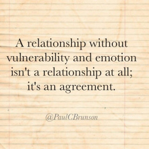 lack of emotion is not a relationship
