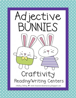 HOPPIN' THROUGH ADJECTIVES + EASTER FREEBIE