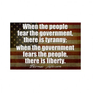 Jefferson Quote on Liberty and Tyranny Yard Sign