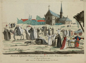 In this caricature, monks and nuns enjoy their new freedom after the ...
