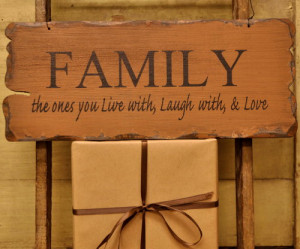 Wood Plank Hanging Sign-Family Sign,Hanging Family Sign,Signs Sayings ...
